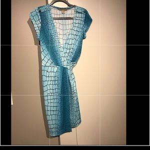 Jonathan Martin Snakeskin Wrap Dress S